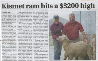 Kismet ram hits a $3200 high ram sale 2018